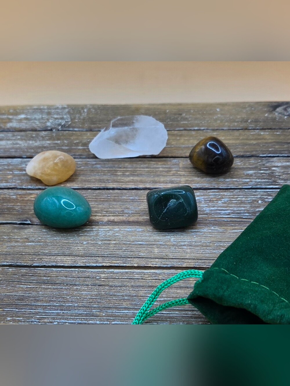 Crystal Healing Set for Luck and Prosperity